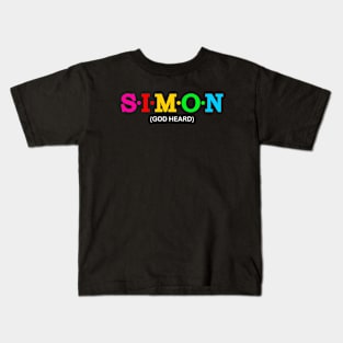 Simon - God Heard. Kids T-Shirt